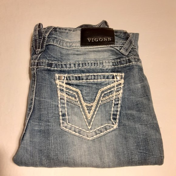 Vigoss Women's The Chelsea Boyfriend Cropped Jeans Size 9/10 - Picture 1 of 8